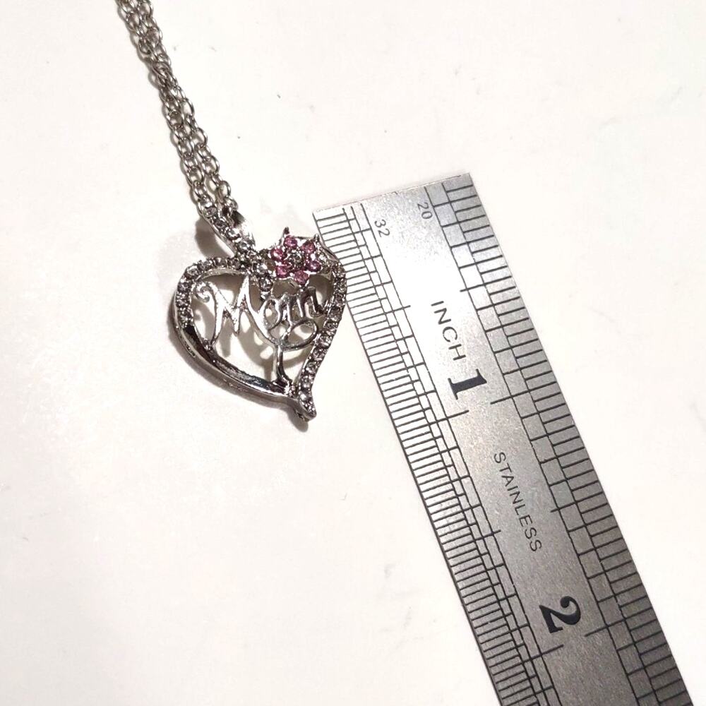 Mother's Day Necklace Mom Heart 925 Chain gemstones Christmas